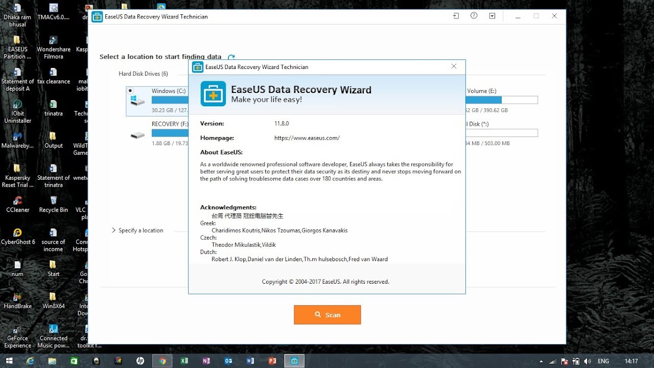 easeus data recovery 11.8 download